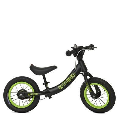 Велобіг (біговел) дитячий PROFI KIDS, надувні колеса 12", дзвінок, ручне гальмо, підніжка, W1202-3
