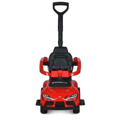 Электромобиль детский Toyota, каталка-толокар с родительской ручкой и мотором 25W, музыка-UCB, пульт д/к, M 6129EBLR-6