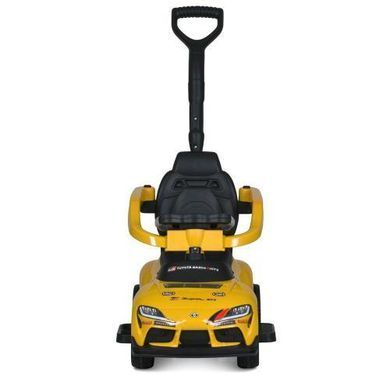 Электромобиль детский Toyota, каталка-толокар с родительской ручкой и мотором 25W, музыка-UCB, пульт д/к, M 6129EBLR-6