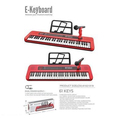 Детский игровой синтезатор 48 клавиш, с микрофоном, аккумулятор, BF-5301C