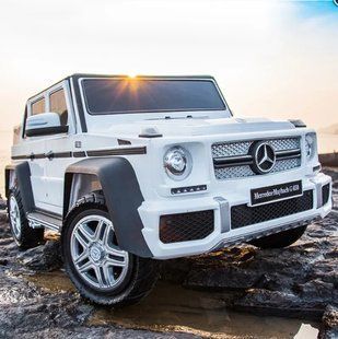Електромобіль дитячий двомісний джип з м'яким сидінням Мерседес M 6150AL-1(24V)