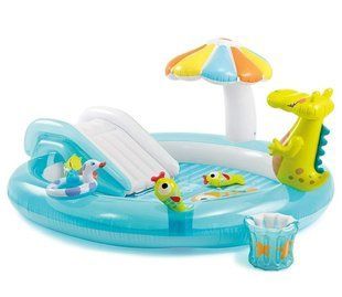 Детский надувной игровой центр "Аллигатор", 201*170*84см, Intex 57165 NP