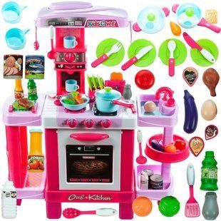Кухня дитяча Kids Chef з аксесуарами, 78х29х87 см, 008-938