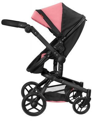Коляска для ляльок трансформер 2в1, CARRELLO FORTUNA + сумка, 69*42*80см, 9695 PEACH PINK
