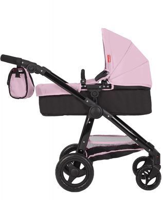 Коляска для ляльок трансформер 2в1, CARRELLO ULTRA + сумка, 85*40*80см, 9696 PINK