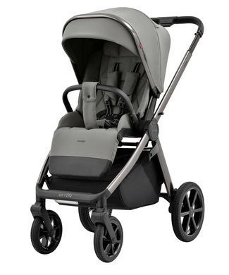Коляска універсальна 2 в 1, візочок CARRELLO Omega CRL-6530 (2in1) Superb Grey + ліхтар, сіра, Карелло Омега