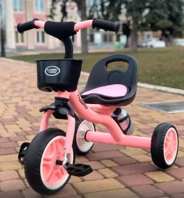 Велосипед дитячий триколісний Turbo Trike M 3197-7 рожевий