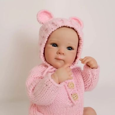 Пупс вініловий 50см, ручна робота, лялька-немовля для дівчинки, Baby born 15