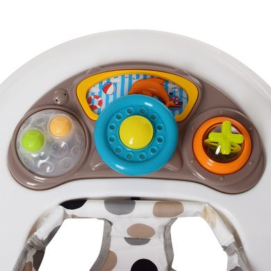 Детская каталка-ходунки, интерактивные, музыкальные, с игровой панелью, El Camino, ME 1049 HAPPY Beige