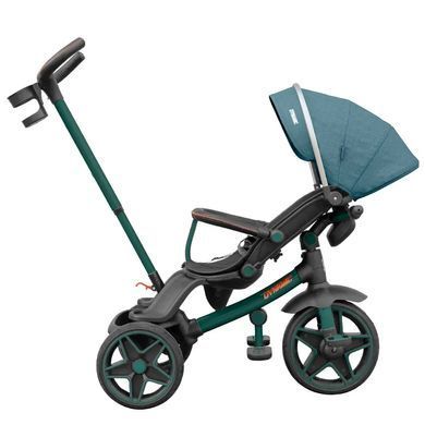 Велосипед триколісний з батьківською ручкою TILLY DYNAMIC T-3810 GREEN