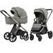 Коляска універсальна 2 в 1, візочок CARRELLO Omega CRL-6530 (2in1) Superb Grey + ліхтар, сіра, Карелло Омега