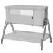 Дитяче приставне ліжечко CARRELLO Gracia CRL-16502 Cool Grey, сіре