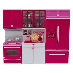 Игровой набор кухонная мебель для кукол, "Волшебная кухня" свет, звук, QF26210PW