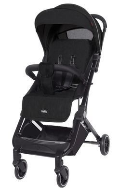 Коляска прогулянкова, візочок, легка Tilly Bella T-163 Black, чорна, до 15кг