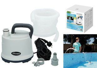 Дренажный насос для откачки воды из бассейна, 3585 л/час, Intex 28606