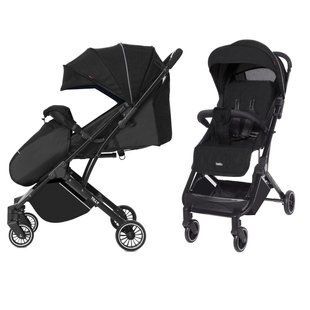 Коляска прогулянкова, візочок, легка Tilly Bella T-163 Black, чорна, до 15кг