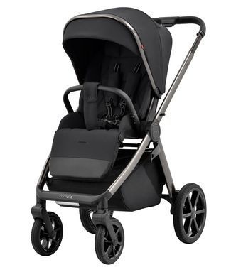 Коляска універсальна 2 в 1, візочок CARRELLO Omega CRL-6530 (2in1) Absolute Black + ліхтар, чорна, Карелло Омега