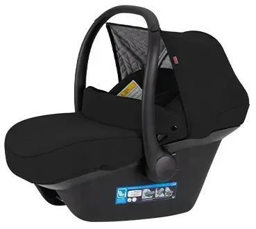 Коляска универсальная 3 в 1, Carrello Ultimo CRL-6519 (3in1) Sable Black, черная, Карелло Ультимо