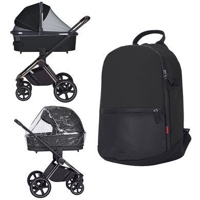 Коляска універсальна 2 в 1, CARRELLO Ultimo CRL-6515 (2in1) Harbor Grey, темно-сіра, Карелло Ультімо