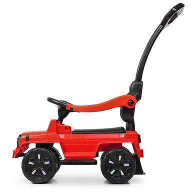 Дитяча каталка-толокар Bambi, з батьківською ручкою, M 4128 L-3, червоний