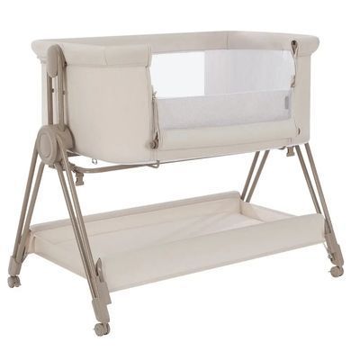 Детская приставная кроватка CARRELLO Gracia CRL-16502 Linen Beige, бежевая