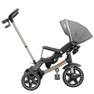 Велосипед триколісний з батьківською ручкою TILLY DYNAMIC T-3810 GREY
