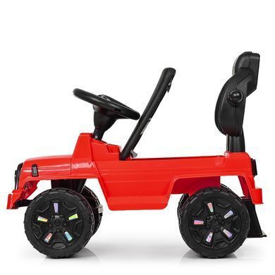 Дитяча каталка-толокар Bambi, з батьківською ручкою, M 4128 L-3, червоний