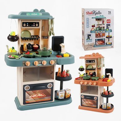 Детская игровая кухня TK Group, вода, свет, звук, 43 аксессуара, 46*27*69см, TK-38622 brown