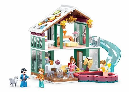 Конструктор для девочки SLUBAN "HAPPY DIARY, Курорт", 439 дет., M38-B0961