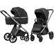 Коляска універсальна 2 в 1, візочок CARRELLO Omega CRL-6530 (2in1) Absolute Black + ліхтар, чорна, Карелло Омега
