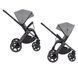 Коляска універсальна 2 в 1, CARRELLO Ultimo CRL-6515 (2in1) Harbor Grey, темно-сіра, Карелло Ультімо