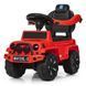 Дитяча каталка-толокар Bambi, з батьківською ручкою, M 4128 L-3, червоний