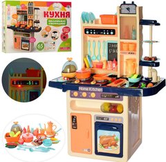 Дитяча ігрова кухня Home Kitchen, вода, пара, світло, звук, 65 предметів, 94 см, 889-161