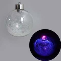 Елковий шар LED різний кольором "Ніті" 10см, 742323
