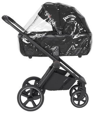 Коляска универсальная 2 в 1, CARRELLO Ultimo CRL-6528 (2in1) Sable Black, черная, Карелло Ультимо