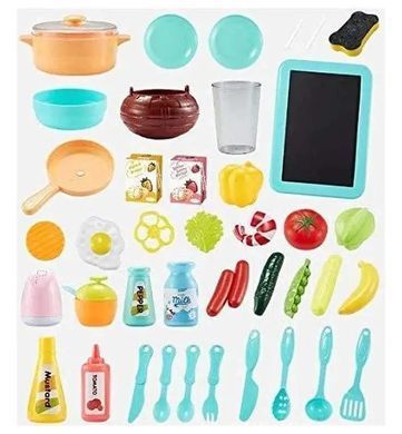 Дитяча інтерактивна ігрова кухня Home kitchen 889-183 світло, звук, 43 предмети