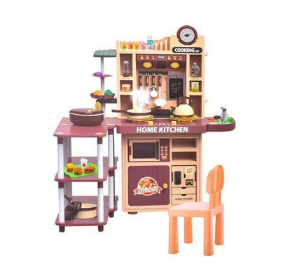 Детская большая интерактивная игровая, аксессуары (99 деталей), 93-55,5-103см., серая, 5746-47