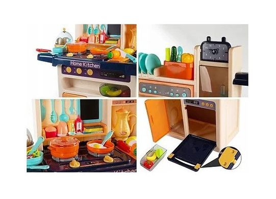 Детская игровая кухня Home Kitchen, вода, пар, свет, звук, 65 предметов, 94 см, 889-161
