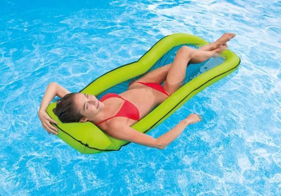 Пляжний надувний матрац - гамак із сітчастим дном, Intex 58836, 178*94 см