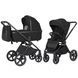 Коляска универсальная 2 в 1, CARRELLO Ultimo CRL-6528 (2in1) Sable Black, черная, Карелло Ультимо