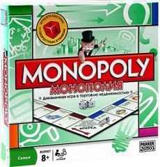 Игра настольная "Монополия", игровое поле 50*50 см, 2-8 игроков, 6123