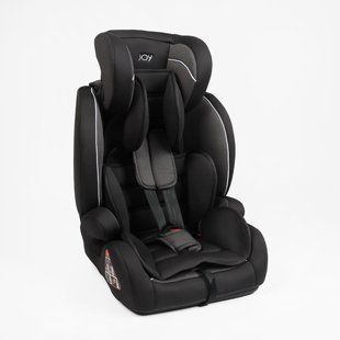 Автокресло детское с бустером, 9-36кг, черно-серое, JOY SX-16809