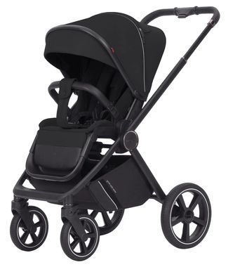 Коляска універсальна 2 в 1, CARRELLO Ultimo CRL-6515 (2in1) Pitch Black, чорна, Карелло Ультімо