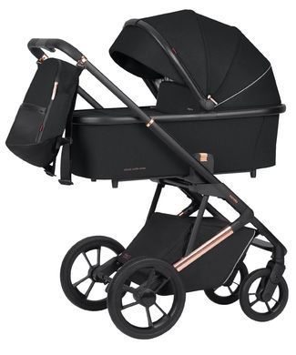 Коляска універсальна 2 в 1, CARRELLO Sigma CRL-6509 NF 2in1 Obsidian Black, чорна, Карелло Сігма