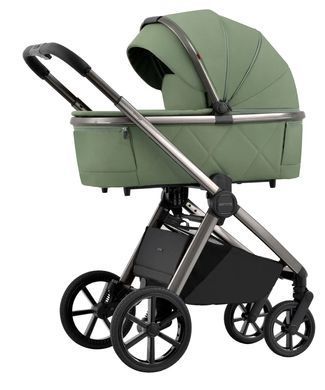 Коляска універсальна 2 в 1, візочок CARRELLO Omega CRL-6530 (2in1) Perfect Green + ліхтар, зелена, Карелло Омега