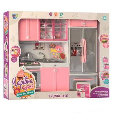 Игровой набор кухонная мебель для кукол, "Волшебная кухня" свет, звук, QF26210P