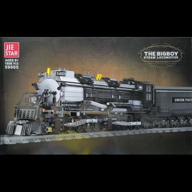Конструктор "Локомотив, паровоз Big Boy", 1608 деталей, Jie Star 59005