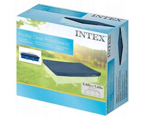 Тент - чохол, накидка для прямокутного каркасного басейну 260*160см, Intex 28036