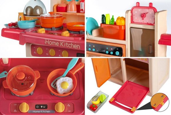 Детская игровая кухня Home Kitchen, вода, свет, звук, 65 предметов, 889-162