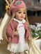 Лялька вінілова 55см, ручна робота, блондинка в беретику, Reborn Baby Doll 39